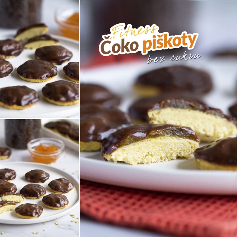 Fitness čoko piškóty bez cukru recept Bajola